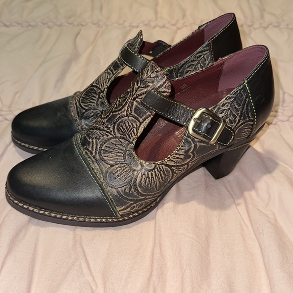 L'ARTISTE Susana T Strap Shoes Pristine Size 38 - Picture 4 of 16